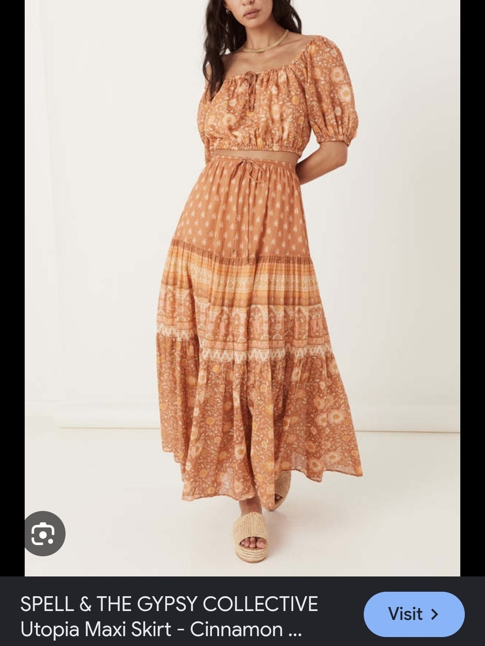 ObO 2Pc Set Spell Utopia Maxi Skirt Set And Blouse